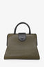 Givenchy 2014 Green Leather Obsedia Medium Flap Top Handle with Strap
