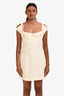 Jacquemus Off White La Montagne 'La Robe Kibo' Mini Dress Size 38
