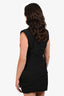 Jonathan Simkhai Black Sleeveless Lapeled Mini Dress Size 8