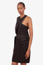 Victoria Beckham PS 19 Black Pleated Belted Mini Dress Size 6