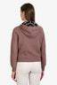 Burberry Pink Cotton Zip Up Hoodie Size XS