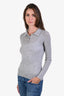 Renggli Grey Cashmere Polo Top Size XS