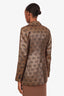 Gucci Gold/Black Metallic Jacquard GG Single Breasted Blazer Size 40