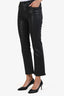 Frame Grey Croc Patterned 'Le Crop Mini Boot' Jeans Size 28