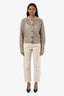 Brunello Cucinelli Beige Straight Leg Jeans Size 0 US