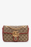 Gucci GG Marmont Canvas Red Leather Small Crossbody Bag