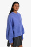 Isabel Marant Blue Superkid Mohair Long Sleeve Sweater Size 42