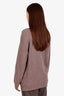 Celine 2018 Phoebe Philo's Taupe Wool/Alpaca Asymmetric Neckline Cutout Sweater Size XS