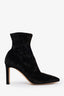 Jimmy Choo Black Velvet Sock Boots Size 37.5