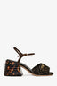 Fendi Brown Zucca Canvas Promenade Sandals Size 37