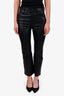 Frame Black Lamb Leather 'The Reboot Crop' Pant Size 27