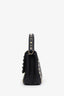 Valentino Black Leather Small Rockstud Top Handle Crossbody Bag