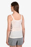 Bottega Veneta Cream Cotton Ribbed Tank Top Size XS