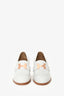 Hermès Off-White 'Paris' Heeled Loafers Size 36