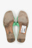 Hermès Vert Pomme Epsom Calfskin Leather Oran Sandals Size 37.5