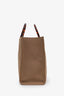 Fendi Taupe Mesh Medium Sunshine Shopper Tote With Strap