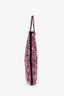 Pre-loved Chanel™ 24S Pink/Black Sequins Logo Shopping Tote