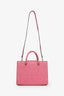 Jimmy Choo Pink Cheri Leather Book Tote