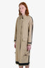 Burberry Tan Novacheck Reversible Utility Trench Coat Size 4