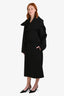 JW Anderson Black Wool Long Belted Coat Size S