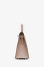 Hermès 2013 Argile Tadelakt Leather Sellier Kelly 32 With Guilloche Hardware