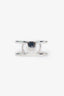 Gucci Sterling Silver GG Open Band Ring