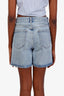 Agolde Light Blue Denim Criss Cross Shorts Size 24