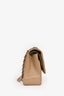 Pre-Loved Chanel™ 2022+ Taupe Caviar Leather Jumbo Classic Double Flap Shoulder Bag