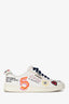Pre-loved Chanel™ x Pharrell Williams Limited Edition White Canvas Graffiti Sneakers Size 35
