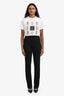 Rag & Bone Black 'Zoe' Ribbed Legging Pants Size S