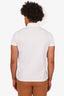 Saint Laurent White Cotton Logo Polo Shirt Size XL Mens