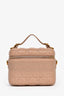 Christian Dior 2020 Blush Pink Cannage Leather Small Vanity Case with Strap