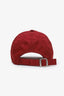 Gucci Red Cotton Monogram Baseball Cap Size S