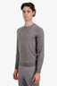 Ralph Lauren Purple Label Grey Cashmere Crewneck Sweater Size S Mens