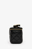 Pre-loved Chanel™ 2021 Black Leather CC Mini Vanity Crossbody Bag