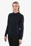 Jil Sander Navy Cashmere Crewneck Sweater Size 34