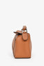 Loewe Brown Leather Mini Puzzle Top Handle with Strap