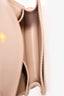 Prada Beige Vitello Move Triangle Plaque Flap Card Holder