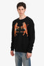 Gucci Black Tiger Logo Crewneck Sweatshirt Size M Mens