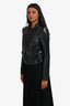 Alexander Wang Black Leather Motorcycle Jacket Size XS