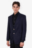 Tom Ford Navy Wool Tuxedo Blazer Size 48 Mens