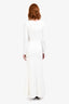 Leau White Long Sleeve 'Oasis' Knot Maxi Dress Size M