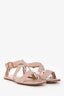 Chloe Nude Scalloped Buckle Sandals Size 37