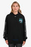Off-White 2017 Black Multicolour 'Woman' Graphic Print Hoodie Size M