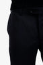 Pal Zileri Black Wool Single Breasted Blazer + Pant Set Size 48 Mens