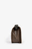 Pre-loved Chanel™ 2013 2014 Brown/Grey Leather Tweed Medium Boy Bag SHW