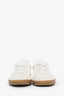 Loro Piana White Leather Suede Sneakers Size 36
