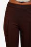 Moschino Cheap & Chic Brown Pleated Sheer Tight Pants Size 6