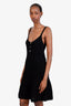 Gucci Black GG Waffle-knit Sleeveless Mini Dress Size M