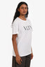 Valentino White Cotton Logo Crewneck T-Shirt Size XS